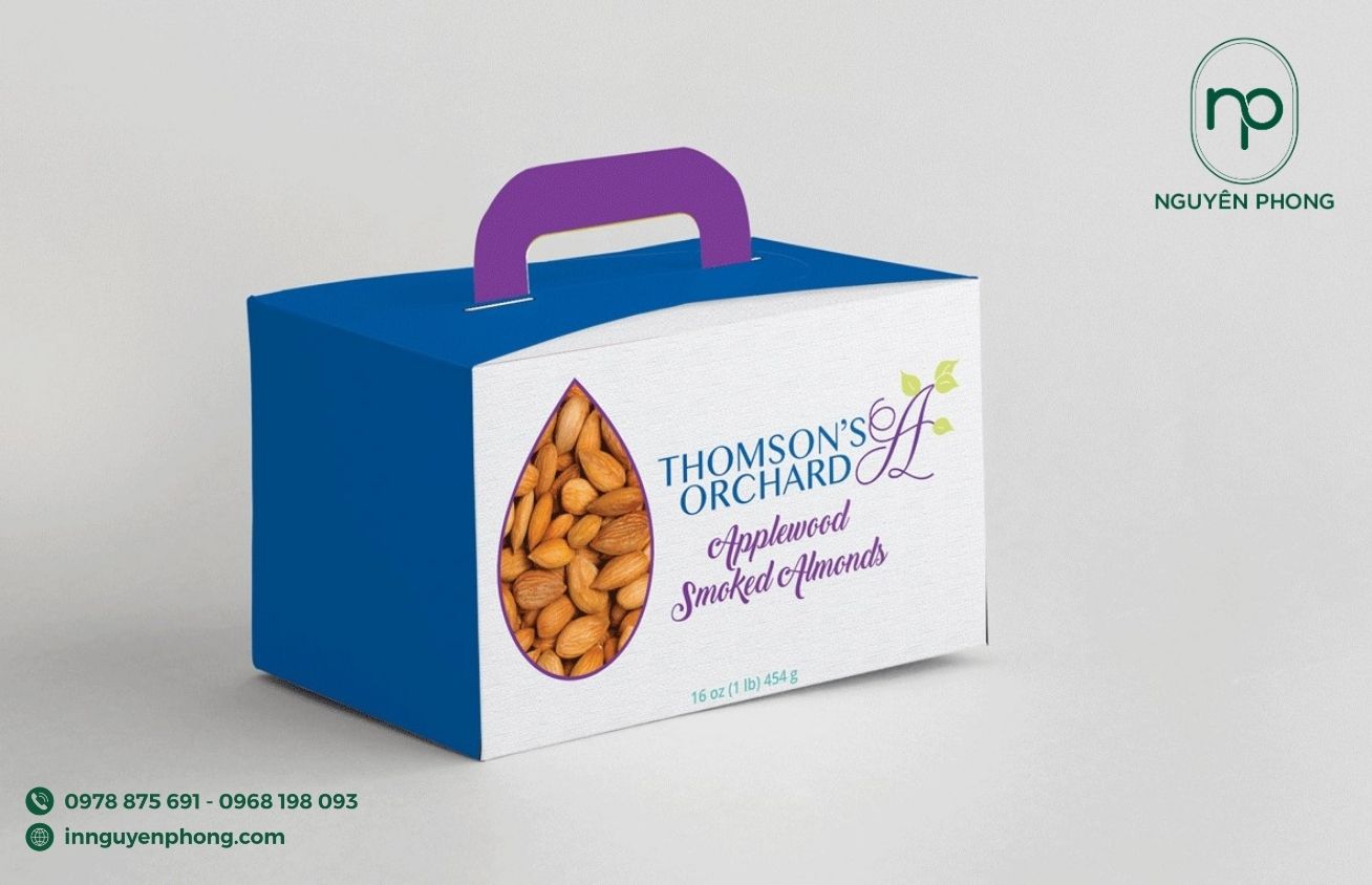 Mẫu logo ngũ cốc in trên hộp carton